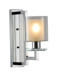 LDW 8012-1 (CHR) LAMPA ŚCIENNA KINKIET CHROMOWANY MANHATTAN W1 - Mega RABATY W KOSZYKU %