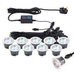 76617 IkonPRO CCT 6500K/Blue 45mm kit IP67 0.75W Saxby - MEGA rabaty w koszyku %