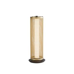 EU25154-1BK Thread LED Table Lamp, Gold Mesh and Matt Black Searchlight