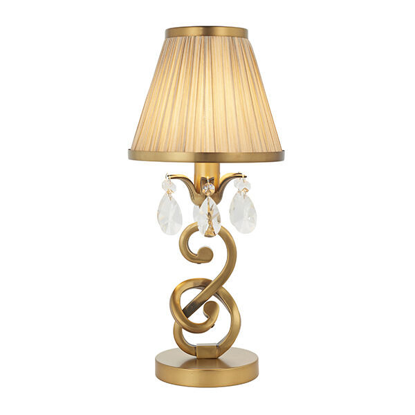 63531 Oksana antique brass 1lt lampa stołowa Interiors1900 - MEGA rabaty w koszyku %