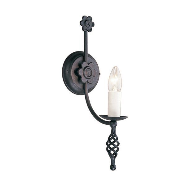 BY1-BLACK Belfry 1 Light Kinkiet Czarny Elstead - Mega RABATY w koszyku %