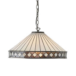 64147 Tiffany Fargo 1lt lampa wisząca Interiors1900 - MEGA rabaty w koszyku %