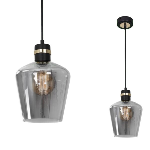 MLP6538 Lampa wisząca RICHMOND BLACK / GOLD 1xE27 Milagro - rabaty 20% w koszyku