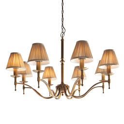 63629 Stanford antique brass 8lt lampa wisząca Interiors1900 - MEGA rabaty w koszyku %