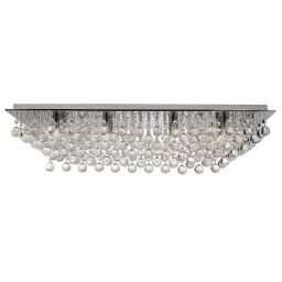 6728-8CC Hanna 8Lt Flush - Chrome & Clear kryształ Searchlight
