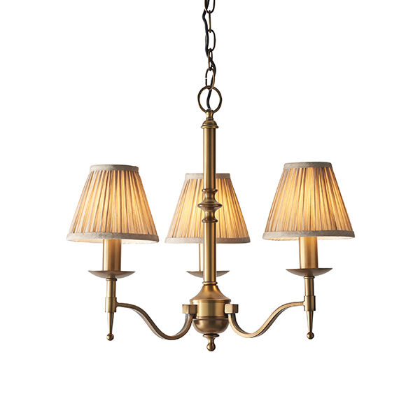63628 Stanford antique brass 3lt lampa wisząca Interiors1900 - MEGA rabaty w koszyku %