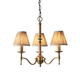 63628 Stanford antique brass 3lt lampa wisząca Interiors1900 - MEGA rabaty w koszyku %