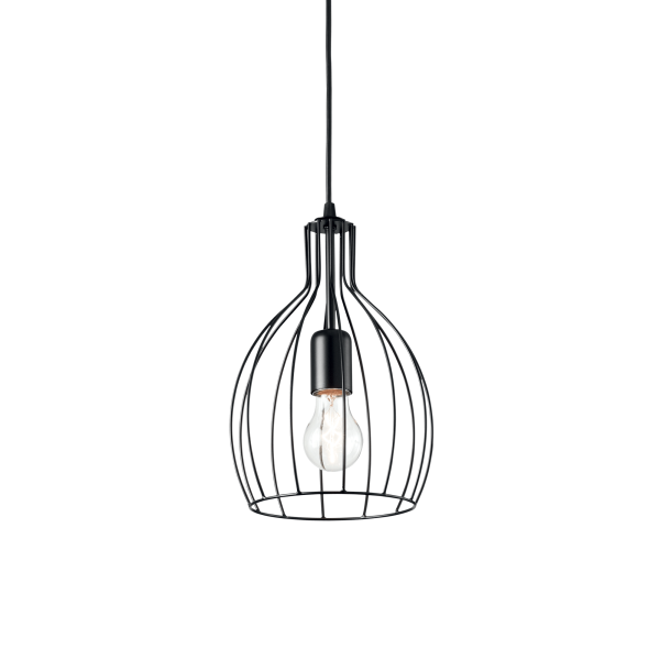 148151 Lampa wisząca ampolla-2 sp1 black Ideal Lux - Mega RABATY w koszyku %
