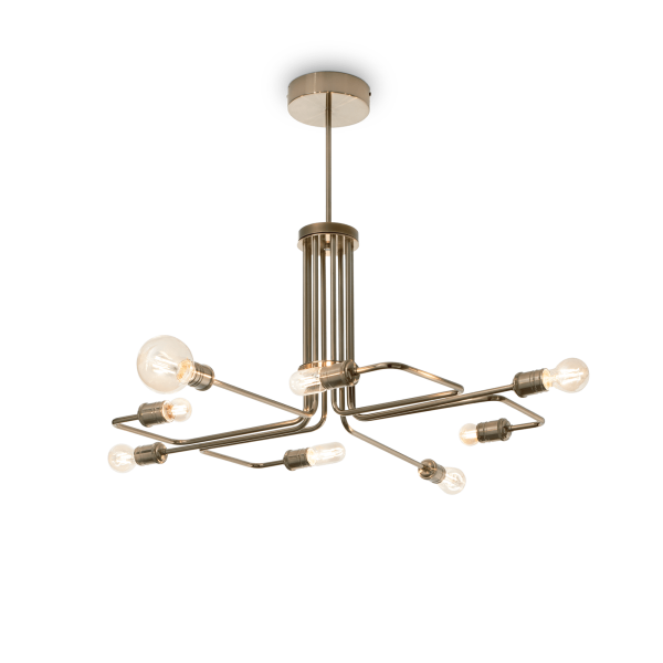 160269 Lampa wisząca triumph sp8 antique brass Ideal Lux - Mega RABATY w koszyku %