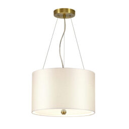 DL-PEARCE14-3LT-IV-AB Lampa wisząca 36 cm Pearce – 3 źródła światła – Postarzany mosiądz Elstead - Mega RABATY w koszyku %