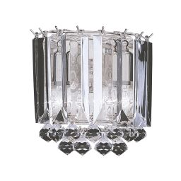 6711-2CC Sigma 2Lt Kinkiet - Chrome & Clear Acrylic Rods Searchlight
