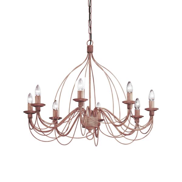 057194 Lampa wisząca corte sp8 rust Ideal Lux - Mega RABATY w koszyku %