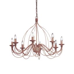 057194 Lampa wisząca corte sp8 rust Ideal Lux - Mega RABATY w koszyku %