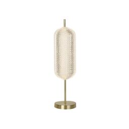 EU28805SB Capsule LED Satin Brass & Acrylic Glass Table Lamp Searchlight