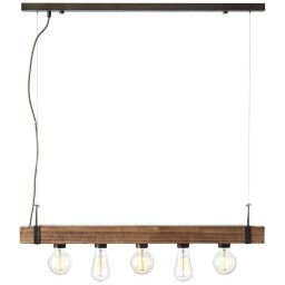 93725/76 Lampa wisząca Woodhill 5 płomieni antyczna / czarna