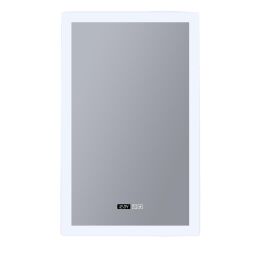 94721 Rectangle Bathroom Mirror-Digital Clock,Demister Pad Searchlight