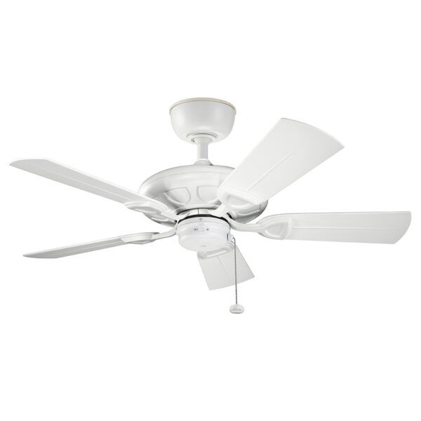 KLF-KEVLAR-42-WHT Wentylator sufitowy Kevlar – 107 cm – Matowa biel Elstead  - Mega RABATY w koszyku %