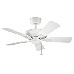 KLF-KEVLAR-42-WHT Wentylator sufitowy Kevlar – 107 cm – Matowa biel Elstead  - Mega RABATY w koszyku %