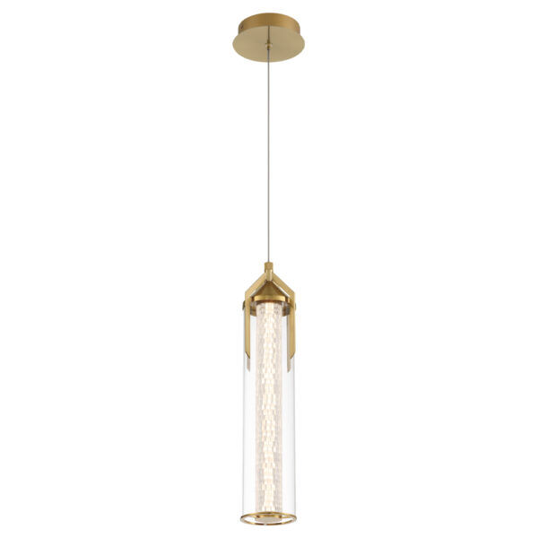 QN-ESPADA-1P-BG Lampa wisząca Espada – Szczotkowane złoto Elstead  - Mega RABATY w koszyku %