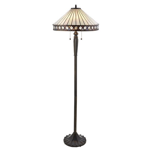 70936 Tiffany Fargo 2lt lampa stojąca Interiors1900 - MEGA rabaty w koszyku %