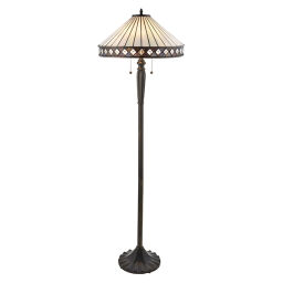 70936 Tiffany Fargo 2lt lampa stojąca Interiors1900 - MEGA rabaty w koszyku %