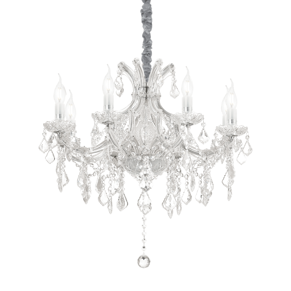 167244 Lampa wisząca napoleon sp8 chrome Ideal Lux - Mega RABATY w koszyku %