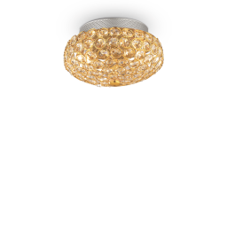 075402 Plafon king pl3 gold Ideal Lux - Mega RABATY w koszyku %