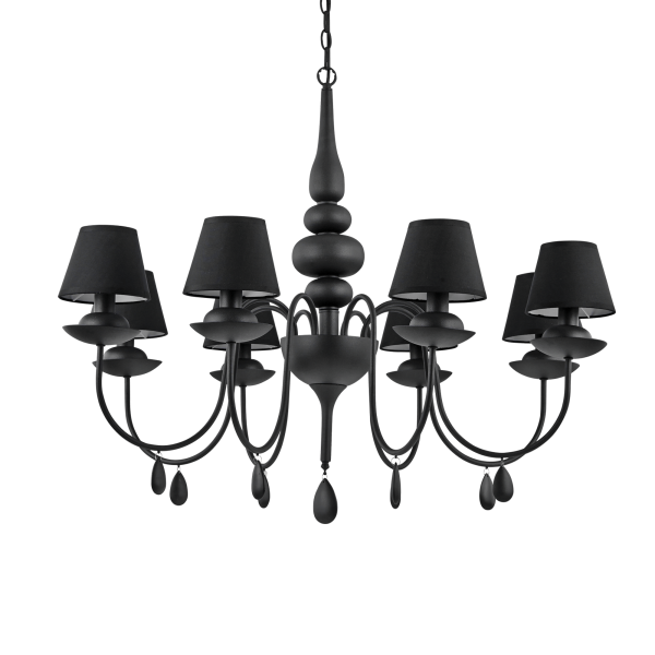111896 Lampa wisząca blanche sp8 black Ideal Lux - Mega RABATY w koszyku %