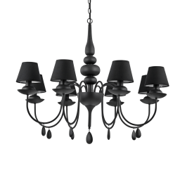 111896 Lampa wisząca blanche sp8 black Ideal Lux - Mega RABATY w koszyku %
