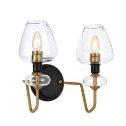DL-ARMAND2-AB Lampa ścienna Armand 2 Light – postarzany mosiądz Elstead - Mega RABATY w koszyku %