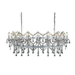 80614-14CC Florence 14Lt Lampa wisząca Bar - Clear kryształ & Chrome Searchlight