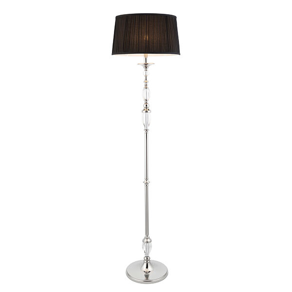 70386 Polina nickel 1lt lampa stojąca Interiors1900 - MEGA rabaty w koszyku %