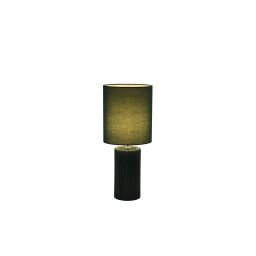 EU22353GR Groove 1Lt Table Lamp, Olive Green with matching Shade Searchlight