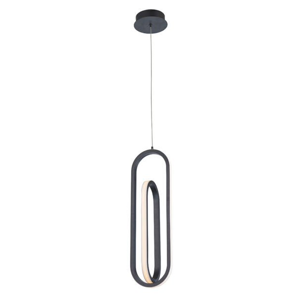 QN-DEMARK-1P-BK Lampa wisząca Demark – Matowa czerń Elstead  - Mega RABATY w koszyku %
